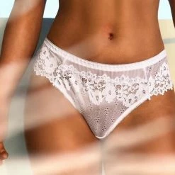 Merkloos Vrouw Kant Ondergoed - Zwart&Wit Strings - Gratis Vervoer- Kanten Lingerie - Transparante Thong Uitgehold - Maat XL -Badmode Verkoop 550x550 310