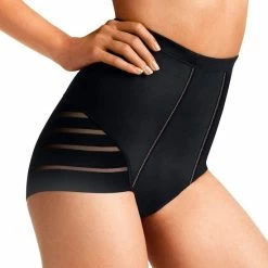 Dim Shapewear Diam's Slip - Corrigerend Ondergoed - Platte Buik - Dames - Maat 40 - Zwart