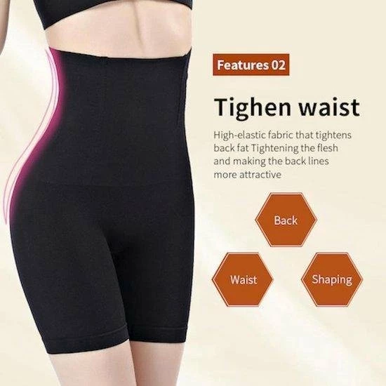 Feel Fab Stay Fab Shapewear Voor Billen, Buik En Dijen - Corrigerend Ondergoed High Waist - Zwart - Maat XL/XXL 13 Feel Fab Stay Fab Shapewear Voor Billen, Buik En Dijen - Corrigerend Ondergoed High Waist - Zwart - Maat XL/XXL - Afbeelding 11