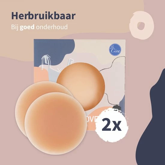 Le Civa® Nipple Covers – Zelfklevende Tepelplakkers – Stickers – Bedekkers – Pads – 2 Stuks – Siliconen 4 Le Civa® Nipple Covers – Zelfklevende Tepelplakkers – Stickers – Bedekkers – Pads – 2 Stuks – Siliconen - Afbeelding 2