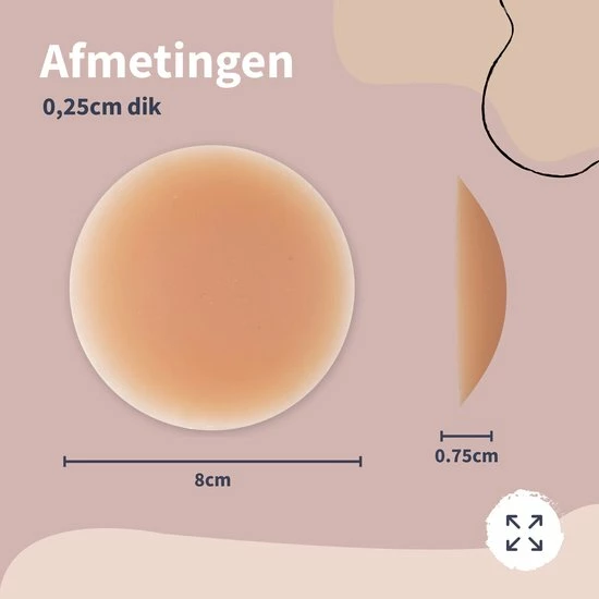 Le Civa® Nipple Covers – Zelfklevende Tepelplakkers – Stickers – Bedekkers – Pads – 2 Stuks – Siliconen 8 Le Civa® Nipple Covers – Zelfklevende Tepelplakkers – Stickers – Bedekkers – Pads – 2 Stuks – Siliconen - Afbeelding 6