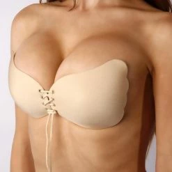LYVION Strapless Plak BH - Met Push Up Door De Vetersluiting - Lingerie - Beige - Plakbeha A 13 LYVION Strapless Plak BH - Met Push Up Door De Vetersluiting - Lingerie - Beige - Plakbeha A -Badmode Verkoop 550x550 485