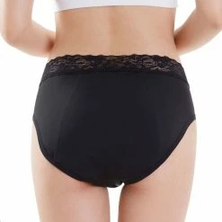 Bamboozy Menstruatie Ondergoed 4-laags Mid-Heup Maat 2XL 44-46 Zwart Period Underwear Duurzaam Menstrueren Incontinentie Zero Waste Daisy -Badmode Verkoop 550x550 527