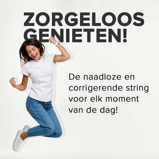 Corrigerend Ondergoed - Maat 38/40 - Saaf Shapewear - High Waist - Correctie String Dames - Zwart 7 Corrigerend Ondergoed - Maat 38/40 - Saaf Shapewear - High Waist - Correctie String Dames - Zwart - Afbeelding 5