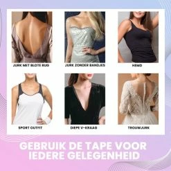 Merkloos Strapless Boob Tape Met Tepelcovers - Plak BH Voor Push Up - Fashion Borst Tape - Nipple Covers - Tepelplakkers -Badmode Verkoop 550x550 588