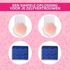 Vivefly Healthcare Mamilla Push Up - Harde Tepels Oplossen - Zichtbare Tepels Verbergen - Gratis BH Extender - Waterbestendig Bikini Cover - BH - Tot 60x Herbruikbaar - 10 CM -Badmode Verkoop 550x550 651