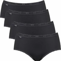 Sloggi Basic+ Dames Midi Slip - 4-pack - Zwart - Maat 44 -Badmode Verkoop 550x551 7