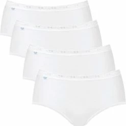 Sloggi Basic+ Dames Midi Slip - 4-pack - Wit - Maat 44 -Badmode Verkoop 550x551 9