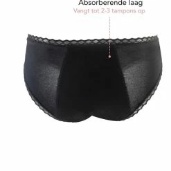 Bamboozy Menstruatie Ondergoed Maat M 38-40 Zwart Period Underwear Duurzaam Menstrueren Incontinentie Zero Waste Lily -Badmode Verkoop 550x556 3