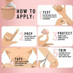 Boob Tape - Inclusief Tepelbeschermers - BH Tape - Nipple Covers - Boobtape - 5 Meter -Badmode Verkoop 550x558 3