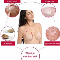 Phannie Plak Beha Push Up - Straploze Rugloze Zelfklevende Plak BH - Beige - Katoen - M 23 Phannie Plak Beha Push Up - Straploze Rugloze Zelfklevende Plak BH - Beige - Katoen - M -Badmode Verkoop 550x561 3