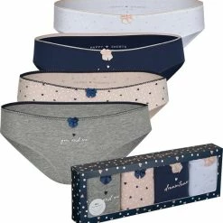 Happy Shorts Dames Slips Hartjes Print Valentijn 4-Pack D687 - Maat 38