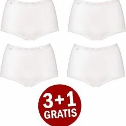 Sloggi Basic+ Dames Maxi Slip - 4-pack - Wit - Maat 44 42 Sloggi Basic+ Dames Maxi Slip - 4-pack - Wit - Maat 44 -Badmode Verkoop 550x570 1