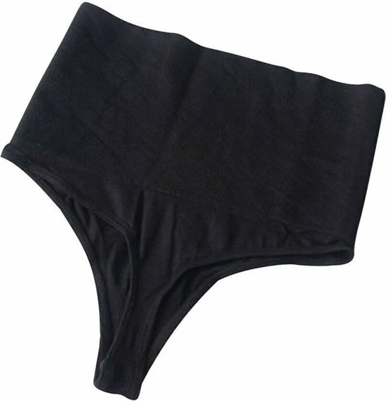 Corrigerend Ondergoed - Maat 38/40 - Saaf Shapewear - High Waist - Correctie String Dames - Zwart 8 Corrigerend Ondergoed - Maat 38/40 - Saaf Shapewear - High Waist - Correctie String Dames - Zwart - Afbeelding 6