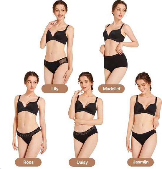 Bamboozy Menstruatie Ondergoed 4-laags Hoge Taille High Waist Corrigerend Slip Maat 3XL 46-48 Zwart Period Underwear Duurzaam Menstrueren Incontinentie Zero Waste Madelief 16 Bamboozy Menstruatie Ondergoed 4-laags Hoge Taille High Waist Corrigerend Slip Maat 3XL 46-48 Zwart Period Underwear Duurzaam Menstrueren Incontinentie Zero Waste Madelief - Afbeelding 14