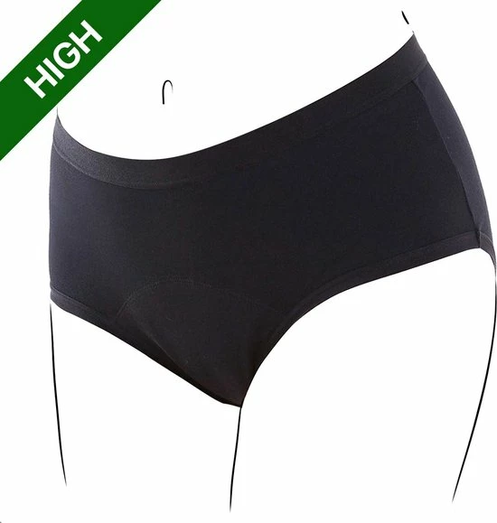Bamboozy Menstruatie Ondergoed 4-laags Hoge Taille High Waist Corrigerend Slip Maat 3XL 46-48 Zwart Period Underwear Duurzaam Menstrueren Incontinentie Zero Waste Madelief 3 Bamboozy Menstruatie Ondergoed 4-laags Hoge Taille High Waist Corrigerend Slip Maat 3XL 46-48 Zwart Period Underwear Duurzaam Menstrueren Incontinentie Zero Waste Madelief