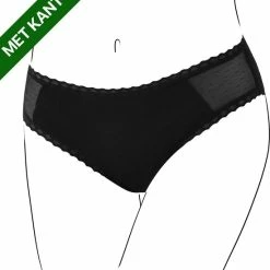 Bamboozy Menstruatie Ondergoed Maat M 38-40 Zwart Period Underwear Duurzaam Menstrueren Incontinentie Zero Waste Lily