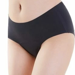 Bamboozy Menstruatie Ondergoed Hipster Naadloos 4-laags Emma Maat L 40-42 Zwart Period Underwear Duurzaam Menstrueren Incontinentie Zero Waste -Badmode Verkoop 550x584 5