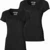 Apollo Bamboo T-shirts Women Basic 2 Pak Black Ronde Hals Maat M -Badmode Verkoop 550x588 1