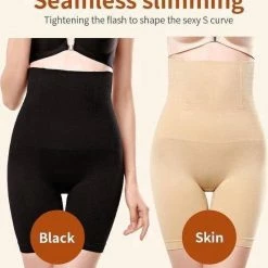 Feel Fab Stay Fab Shapewear Voor Billen, Buik En Dijen - Corrigerend Ondergoed High Waist - Beige/Creme - Maat XL/XXL -Badmode Verkoop 550x591 2