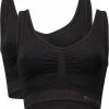 Bamboo Basics - Seamless Bra Nova (2-pack) Dames - Zwart - XL -Badmode Verkoop 550x598 8