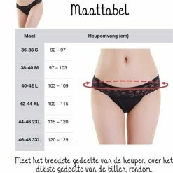 Bamboozy Menstruatie Ondergoed 4-laags String Thong Maat M 38-40 Zwart Period Underwear Duurzaam Menstrueren Incontinentie Zero Waste Roos -Badmode Verkoop 550x602 1