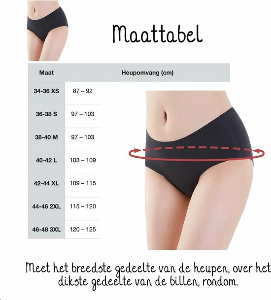 Bamboozy Menstruatie Ondergoed Hipster Naadloos 4-laags Emma Maat S 36-38 Zwart Period Underwear Duurzaam Menstrueren Incontinentie Zero Waste 10 Bamboozy Menstruatie Ondergoed Hipster Naadloos 4-laags Emma Maat S 36-38 Zwart Period Underwear Duurzaam Menstrueren Incontinentie Zero Waste - Afbeelding 8