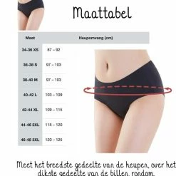 Bamboozy Menstruatie Ondergoed Hipster Naadloos 4-laags Emma Maat M 38-40 Zwart Period Underwear Duurzaam Menstrueren Incontinentie Zero Waste -Badmode Verkoop 550x609