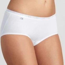 Sloggi Basic+ Dames Midi Slip - 4-pack - Wit - Maat 42 -Badmode Verkoop 550x616