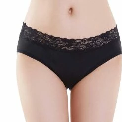 Bamboozy Menstruatie Ondergoed 4-laags Mid-Heup Maat 2XL 44-46 Zwart Period Underwear Duurzaam Menstrueren Incontinentie Zero Waste Daisy -Badmode Verkoop 550x617 8