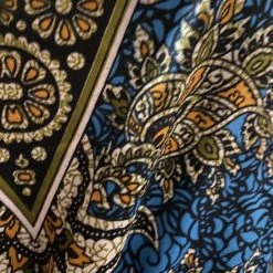 Merkloos Dames Kaftan Met Aantrekkoord One Size 36-50 Lichtblauw/geel/groen -Badmode Verkoop 550x617 9