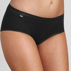 Sloggi Basic+ Dames Midi Slip - 4-pack - Zwart - Maat 46 -Badmode Verkoop 550x622 3