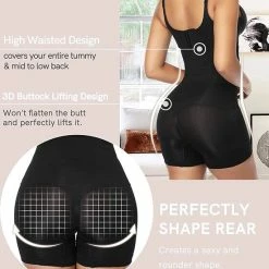 Merkloos Afslankende Shorty - Postpartum - Maat S - Afslanken - Slim Wear - Corrigerend Ondergoed - Waist Trainer - Buik Billen Dijen - Post Partum - Corrigerende Cycling Short - Zwart - Tik Tok - Waist Power -Badmode Verkoop 550x623 4