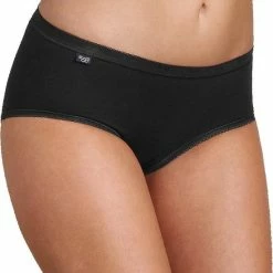 Sloggi Basic+ Dames Midi Slip - 4-pack - Zwart - Maat 42 -Badmode Verkoop 550x644