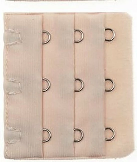 Merkloos Bh Verlengstuk 3 Stuk/haaks - Bh Vergroter -50x30 Mm – Beige 3 Merkloos Bh Verlengstuk 3 Stuk/haaks - Bh Vergroter -50x30 Mm – Beige