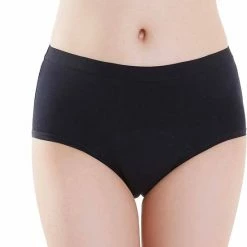 Bamboozy Menstruatie Ondergoed 4-laags Hoge Taille High Waist Corrigerend Maat M 38-40 Zwart Period Underwear Duurzaam Menstrueren Incontinentie Zero Waste Madelief -Badmode Verkoop 550x654