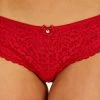 Hunkemöller Dames Lingerie Brazilian Rose - Rood - Maat M