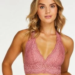 Hunkemöller Dames Lingerie Voorgevormde Halter Bralette Rose - Roze - Maat M -Badmode Verkoop 550x660 174