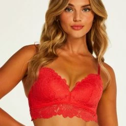 Hunkemöller Dames Lingerie Voorgevormde Longline Bh Zonder Beugel Shiloh - Rood - Maat D75 -Badmode Verkoop 550x660 177