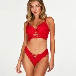Hunkemöller Dames Lingerie Voorgevormde Longline Beugel Bh Oceana - Rood - Maat B75 -Badmode Verkoop 550x660 266