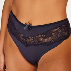 Hunkemöller Dames Lingerie Hoge String Georgia - Blauw - Maat M -Badmode Verkoop 550x660 31