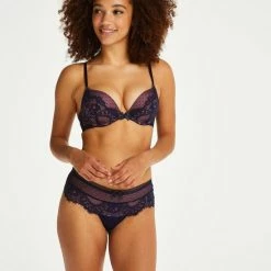 Hunkemöller Dames Lingerie Voorgevormde Maximizer Beugel Bh Bessie - Blauw - Maat D80 -Badmode Verkoop 550x660 338