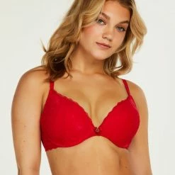 Hunkemöller Dames Lingerie Voorgevormde Push-up Beugel Bh Maya - Rood - Maat D80 -Badmode Verkoop 550x660 45