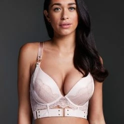 Hunkemöller Dames Lingerie Voorgevormde Push-up Longline Beugel Bh Occult - Roze - Maat D75 -Badmode Verkoop 550x660 510