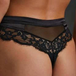 Hunkemöller Dames Lingerie String Heather - Zwart - Maat S -Badmode Verkoop 550x660 539