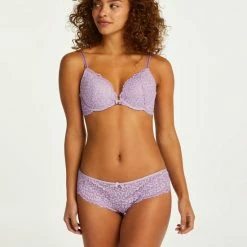 Hunkemöller Dames Lingerie Voorgevormde Push-up Beugel Bh Rose - Paars - Maat C80 -Badmode Verkoop 550x660 544