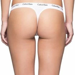 Calvin Klein 3-pack String Dames - Zwart, Wit - Maat M -Badmode Verkoop 550x661 3