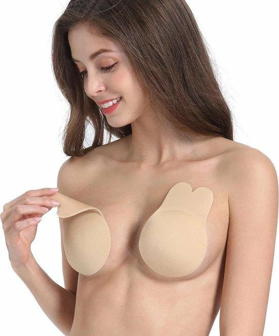 KELERINO. Plak BH Push Up - Onzichtbaar, Herbruikbaar En Liftend Beige - Cup B Multipack Plakbeha B 5 KELERINO. Plak BH Push Up - Onzichtbaar, Herbruikbaar En Liftend Beige - Cup B Multipack Plakbeha B - Afbeelding 3