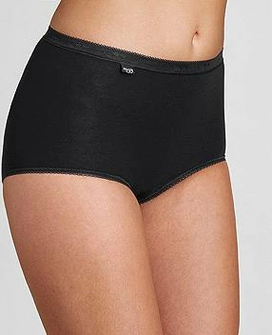 Sloggi Basic+ Dames Maxi Slip - 4-pack - Zwart - Maat 46 27 Sloggi Basic+ Dames Maxi Slip - 4-pack - Zwart - Maat 46 - Afbeelding 25