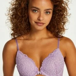 Hunkemöller Dames Lingerie Voorgevormde Push-up Beugel Bh Rose - Paars - Maat C80 -Badmode Verkoop 550x676 19
